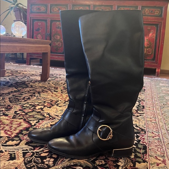 Tory Burch Shoes - Tory Burch Black Leather Heeled Boots